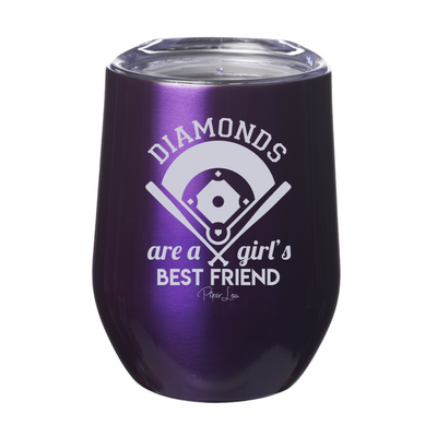 Diamonds Are A Girl's Best Friend Laser Etched Tumbler