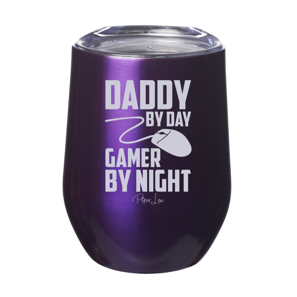 Daddy By Day Gamer By Night Laser Etched Tumbler