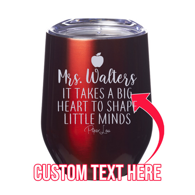 Mrs Teacher (CUSTOM) 12oz Stemless Wine Cup