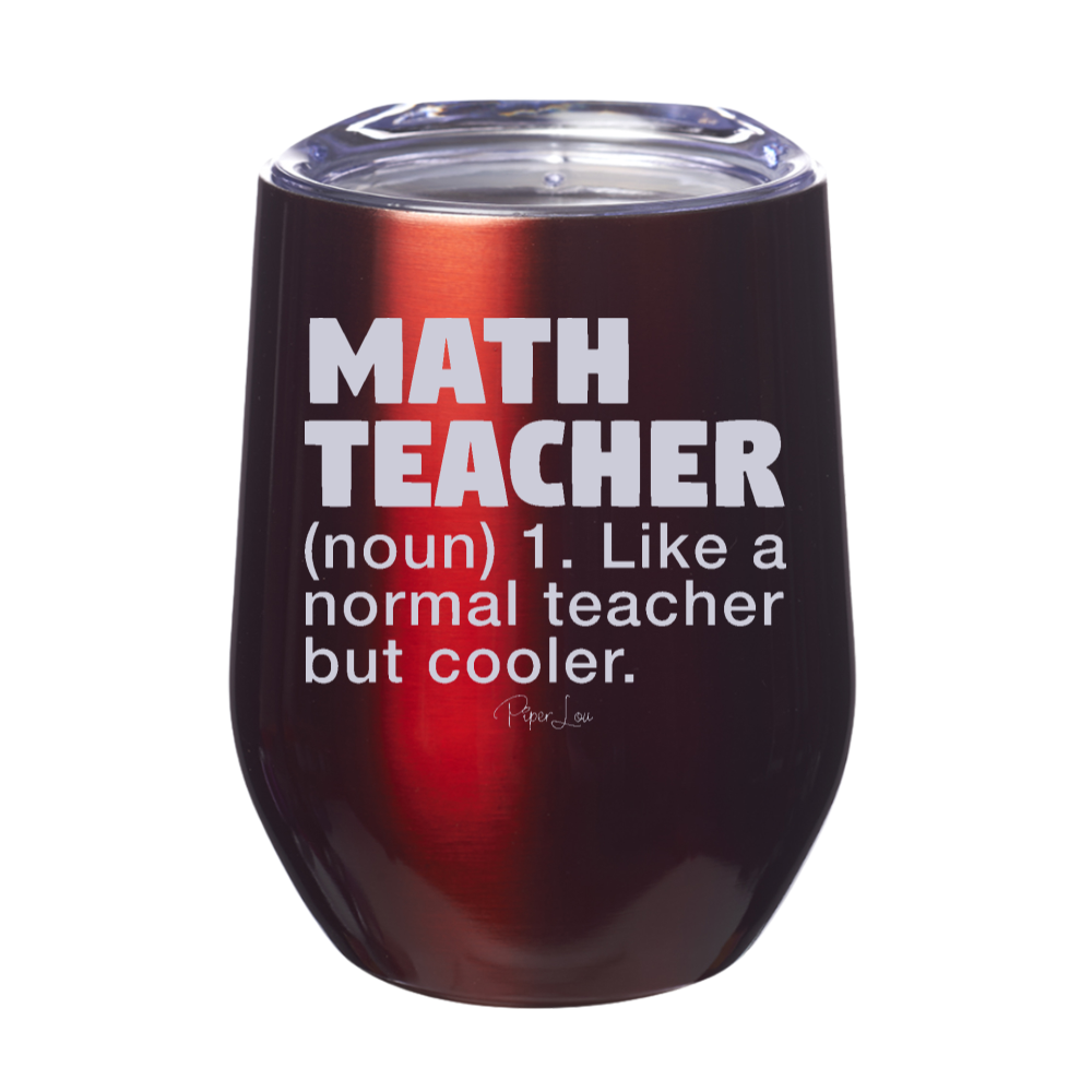 Math Teacher Definition Laser Etched Tumbler