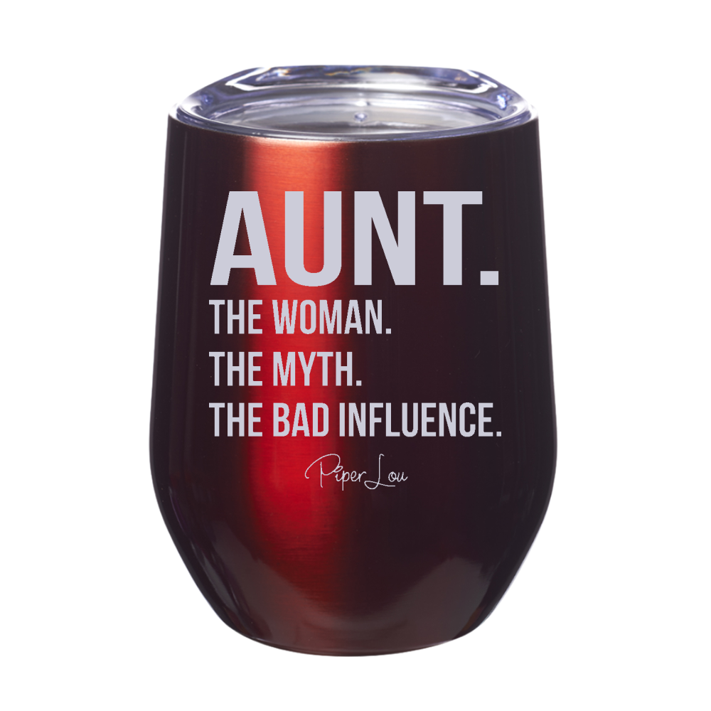 Aunt The Woman The Myth 12oz Stemless Wine Cup