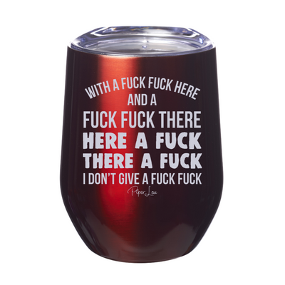 I Don't Give A Fuck Fuck Laser Etched Tumbler