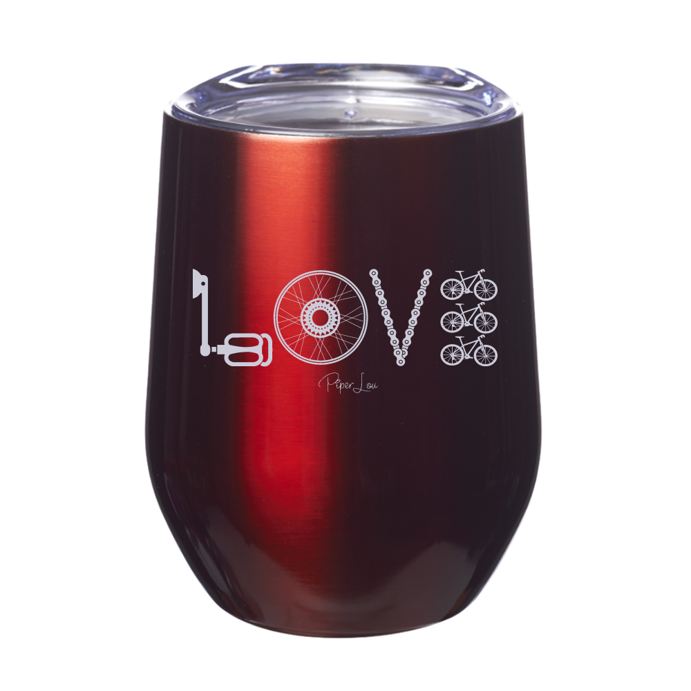 Cycling Love Laser Etched Tumbler