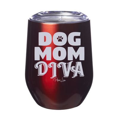 Dog Mom Diva Laser Etched Tumbler