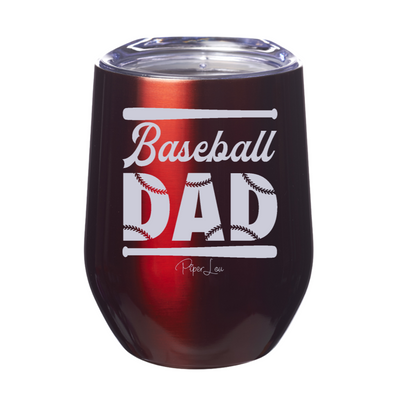 Baseball Dad Bat Laser Etched Tumbler