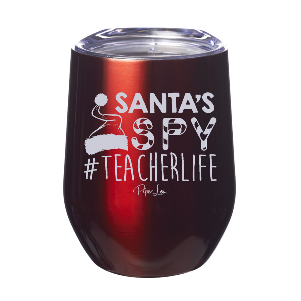 Santa's Spy 12oz Stemless Wine Cup
