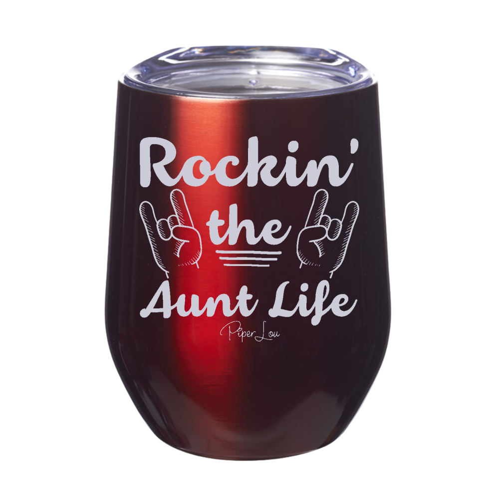 Rockin The Aunt Life Laser Etched Tumbler
