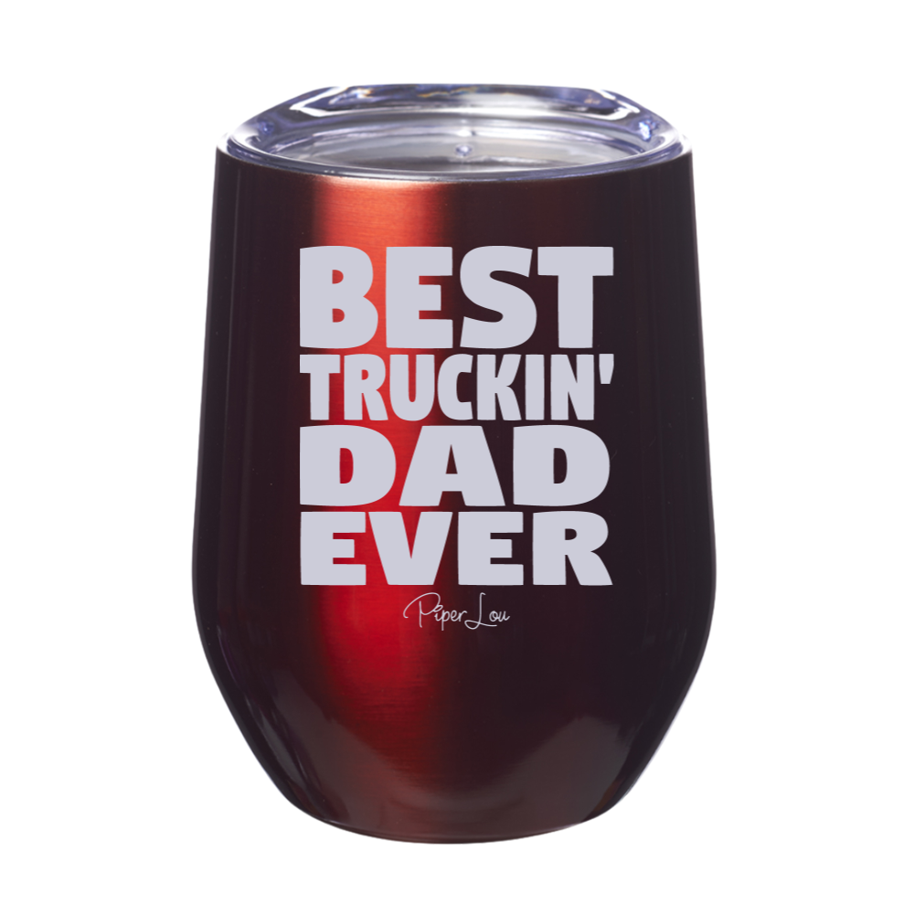 Best Truckin Dad 12oz Stemless Wine Cup
