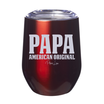 Papa American Original Laser Etched Tumbler