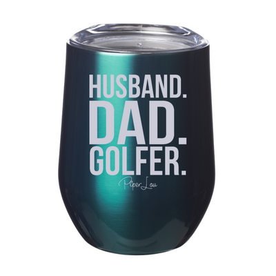 Husband Dad Golfer Laser Etched Tumbler