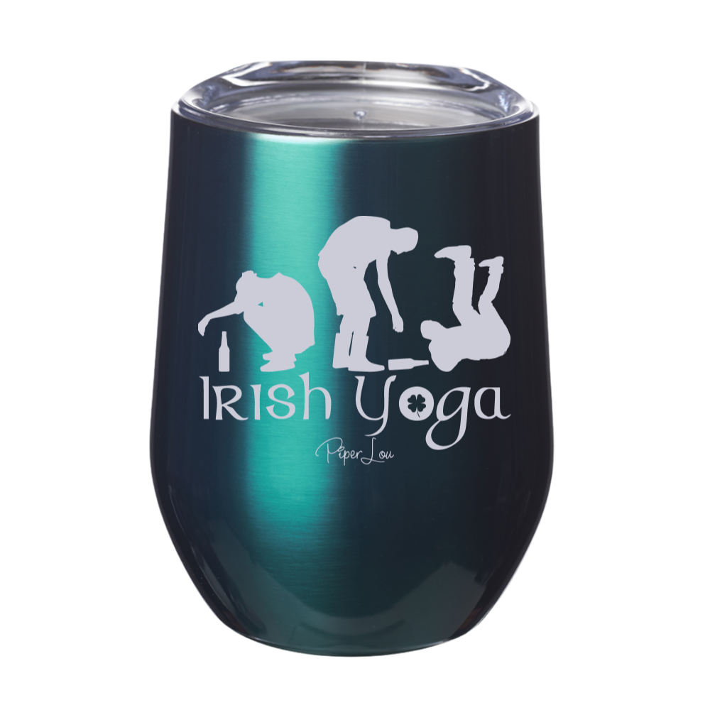 Irish Yoga 12oz Stemless Wine Cup