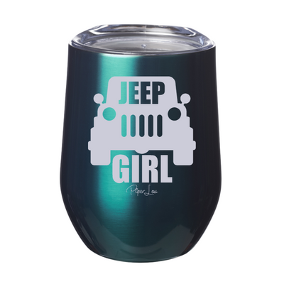 Jeep Girl 12oz Stemless Wine Cup