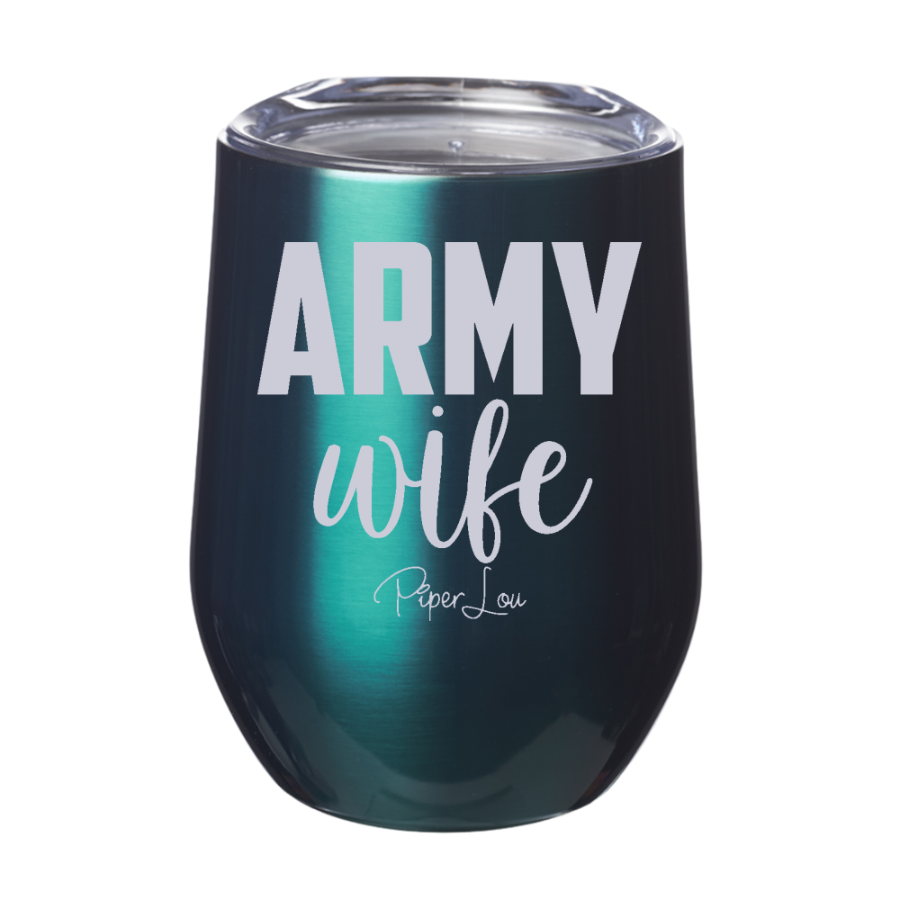 Army Wife Laser Etched Tumbler
