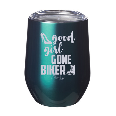 Good Girl Gone Biker Laser Etched Tumbler