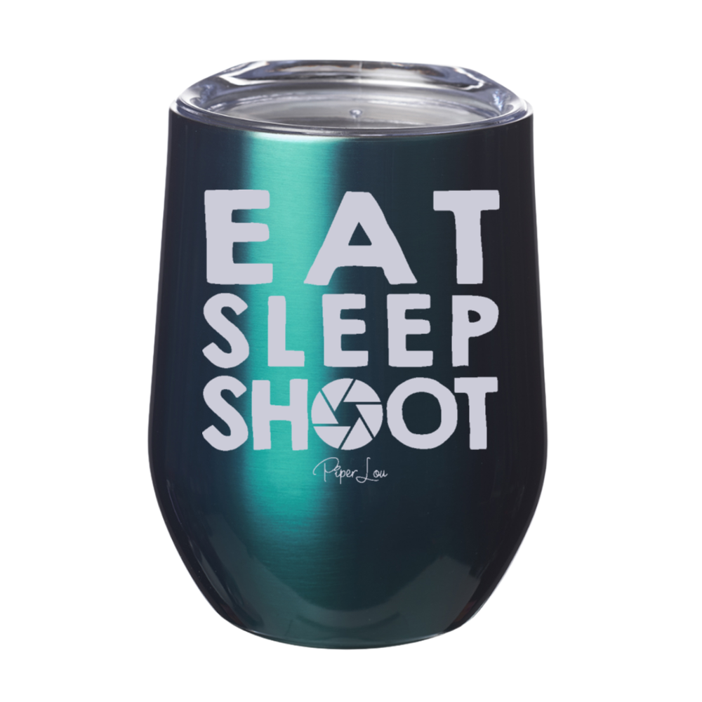 Eat Sleep Shoot Laser Etched Tumbler