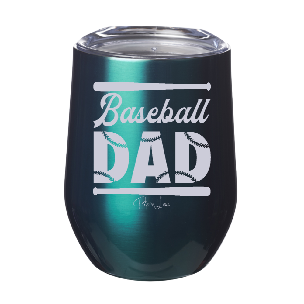 Baseball Dad Bat Laser Etched Tumbler