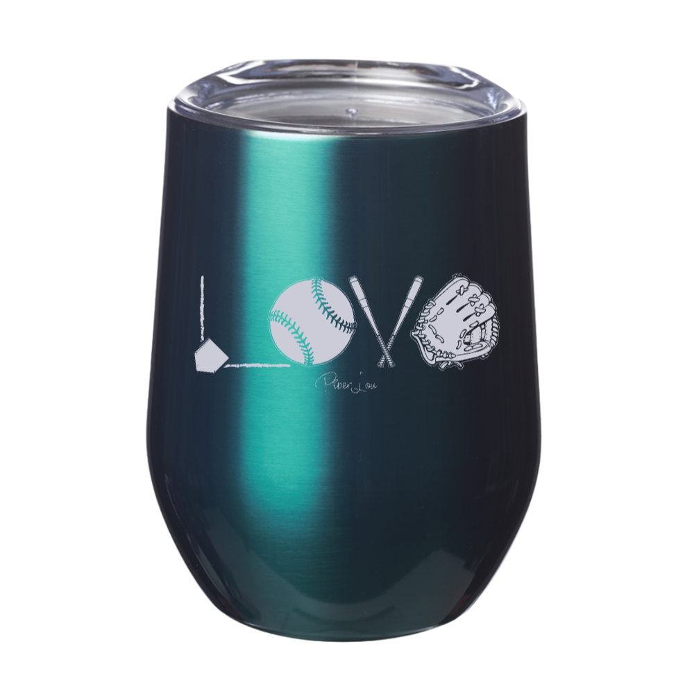 Softball Love Laser Etched Tumbler
