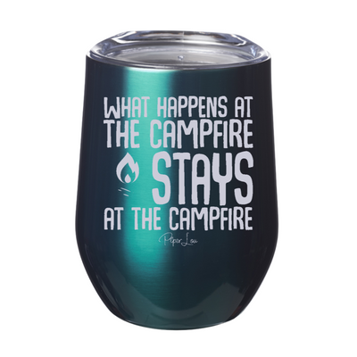 What Happens At The Campfire Laser Etched Tumbler