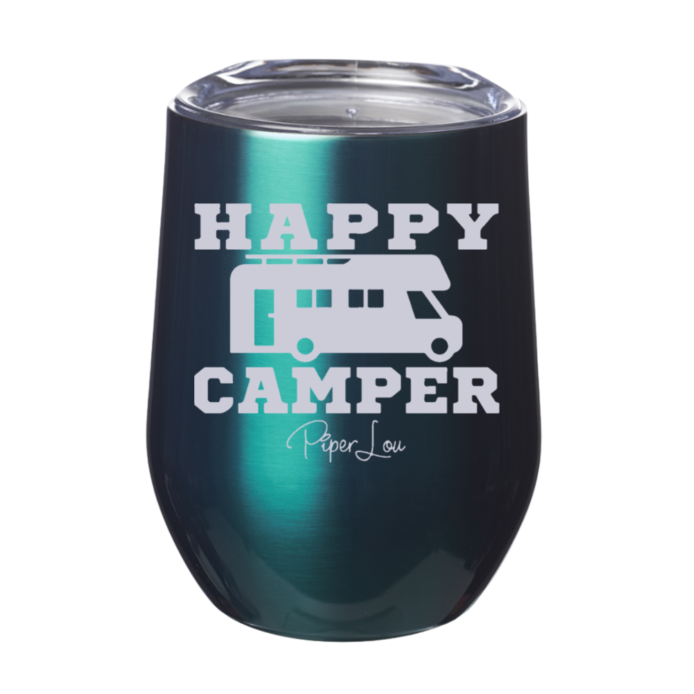 Happy Camper RV Simple 12oz Stemless Wine Cup