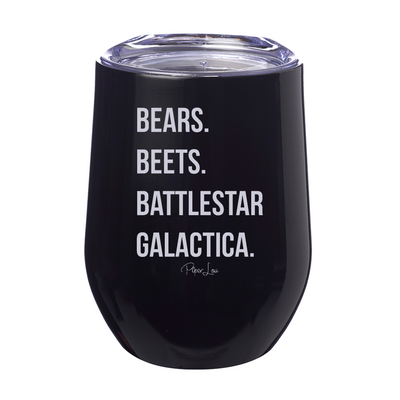Bears Beets Battlestar Galactica 12oz Stemless Wine Cup