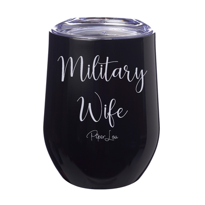 Military Wife 12oz Stemless Wine Cup