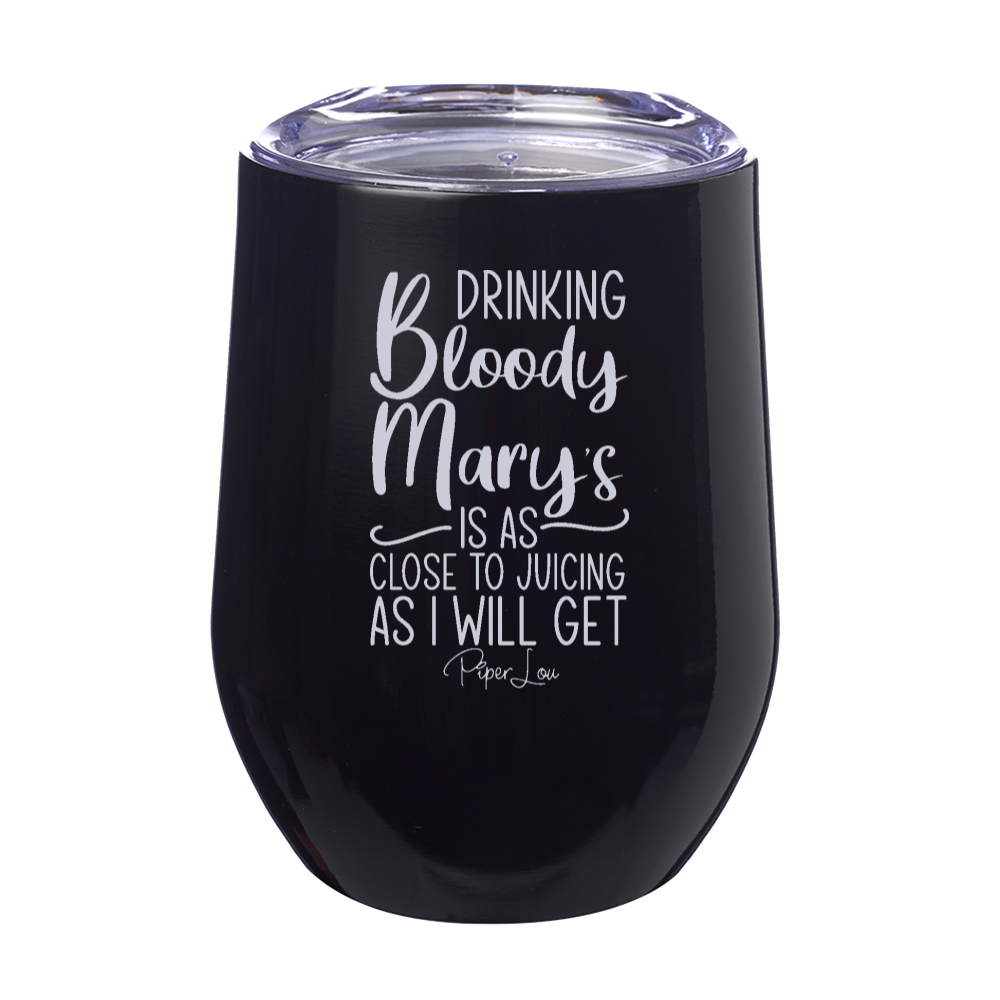 Drinking Bloody Mary's 12oz Stemless Wine Cup