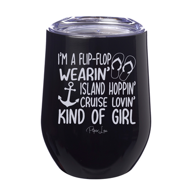 I'm A Flip Flop Wearin' Island Hoppin' 12oz Stemless Wine Cup