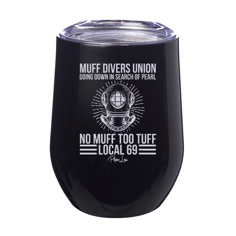 Muff Divers Union 12oz Stemless Wine Cup