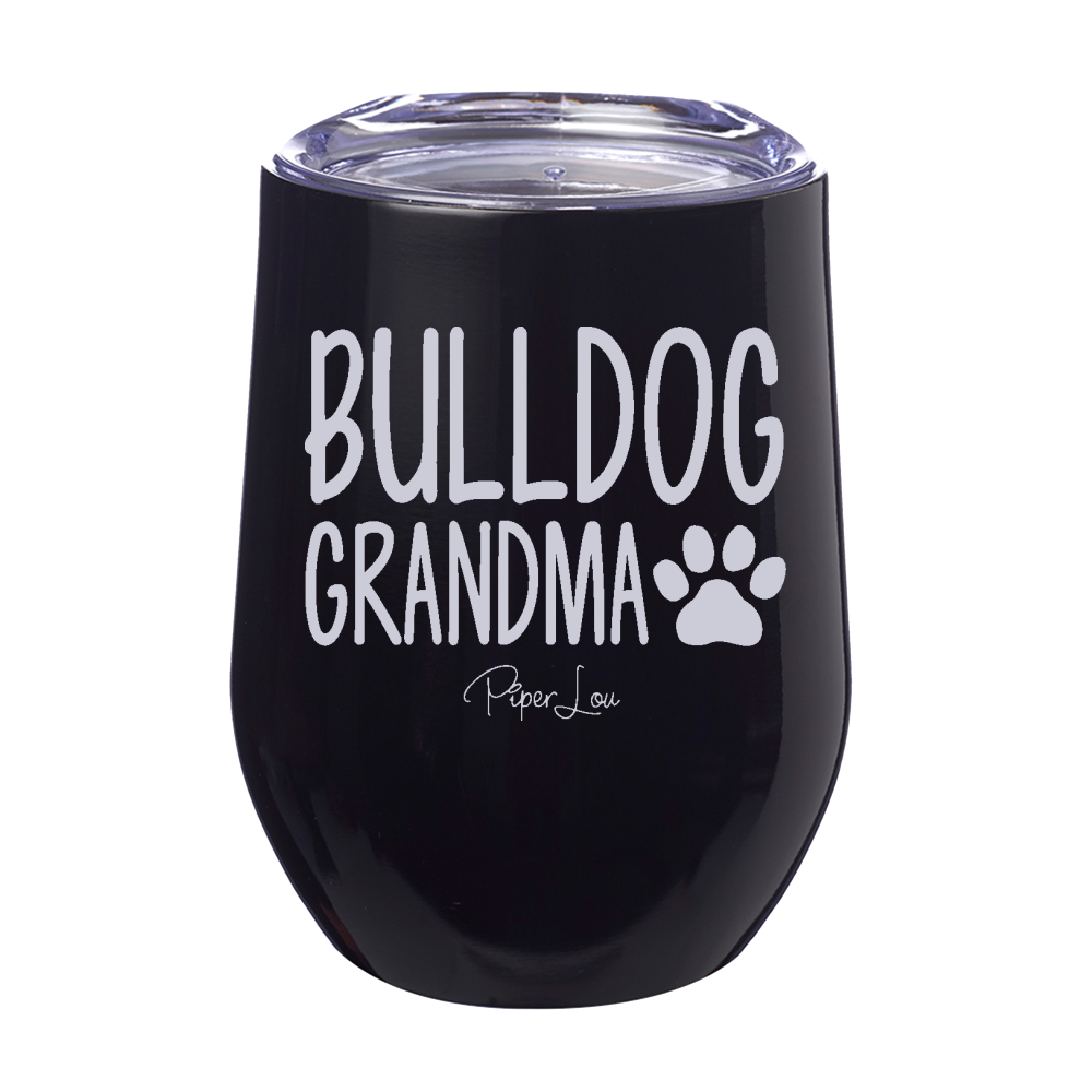 Bulldog Grandma 12oz Stemless Wine Cup