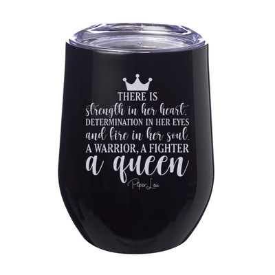 There Is Strength In Her Heart Laser Etched Tumbler