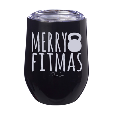 Merry Fitmas 12oz Stemless Wine Cup