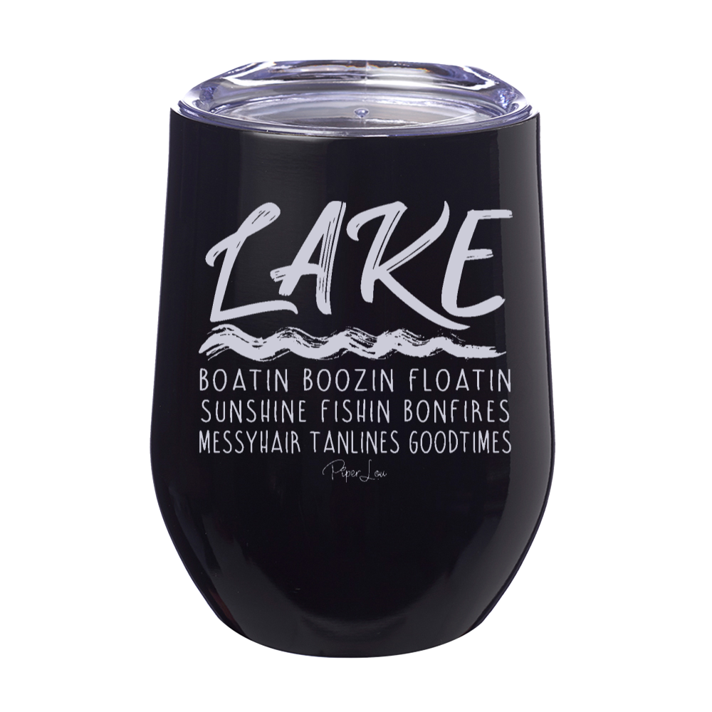 Lake Boatin Boozin Laser Etched Tumbler