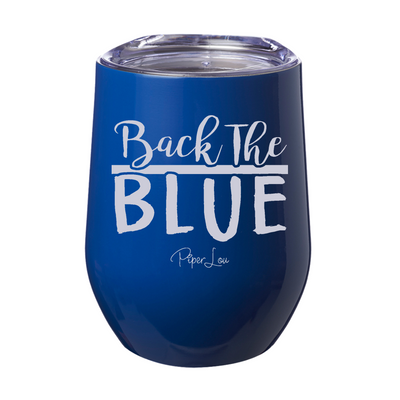Back The Blue 12oz Stemless Wine Cup
