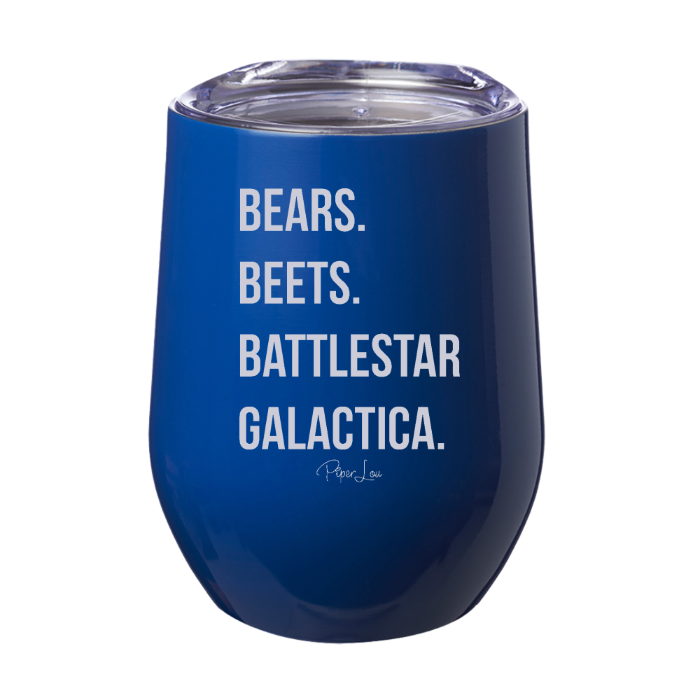 Bears Beets Battlestar Galactica Laser Etched Tumbler