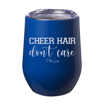 Cheer Hair Don't Care 12oz Stemless Wine Cup