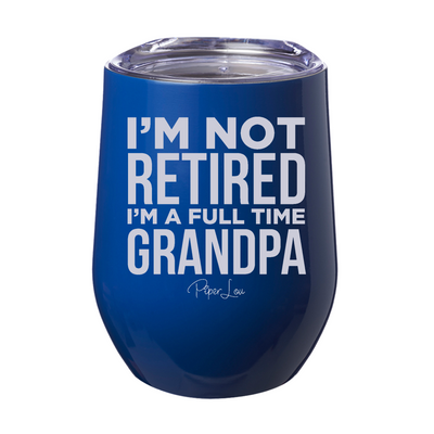 Full Time Grandpa 12oz Stemless Wine Cup
