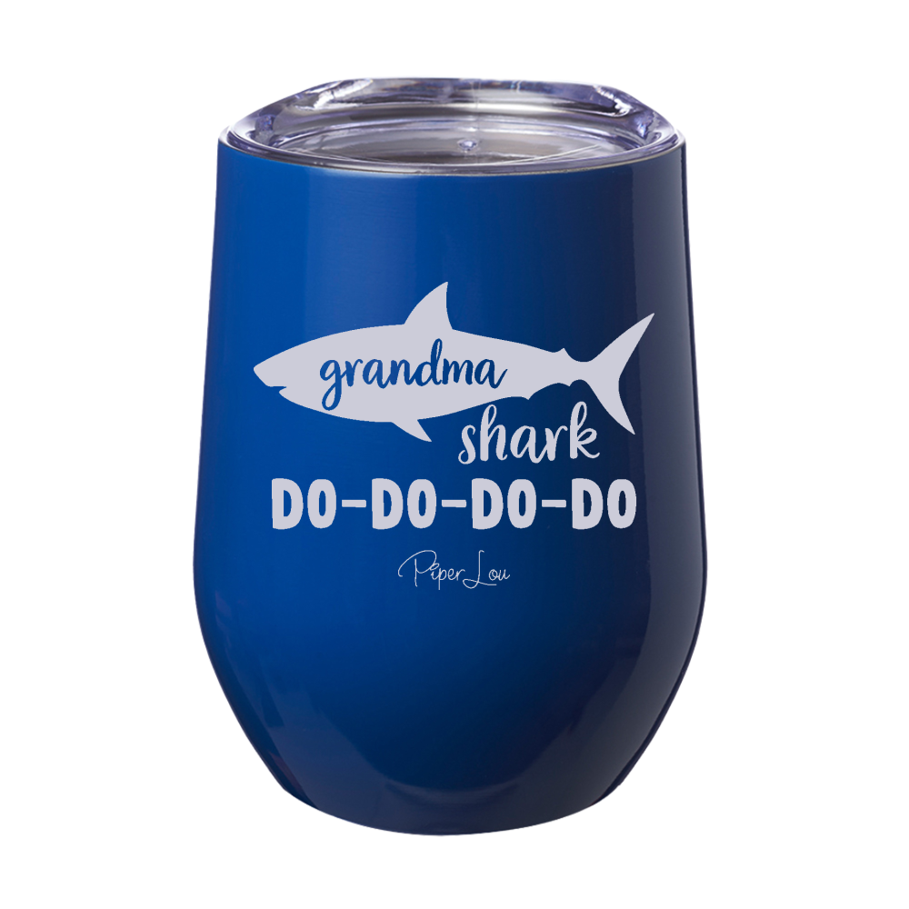 Grandma Shark 12oz Stemless Wine Cup