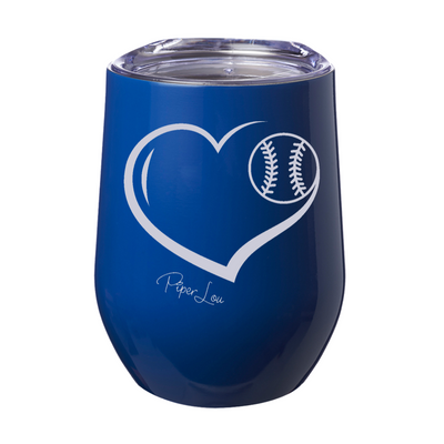 Baseball Heart 12oz Stemless Wine Cup