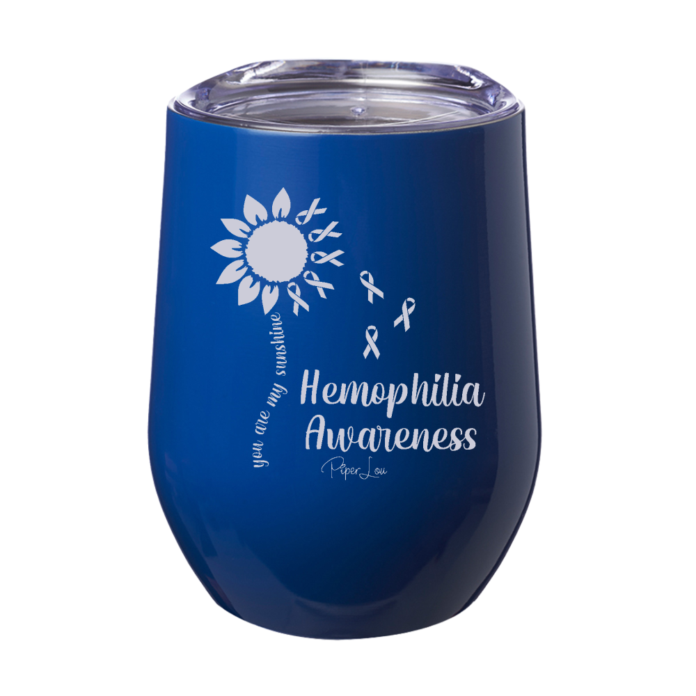 Hemophilia Awareness Sunflower Laser Etched Tumbler