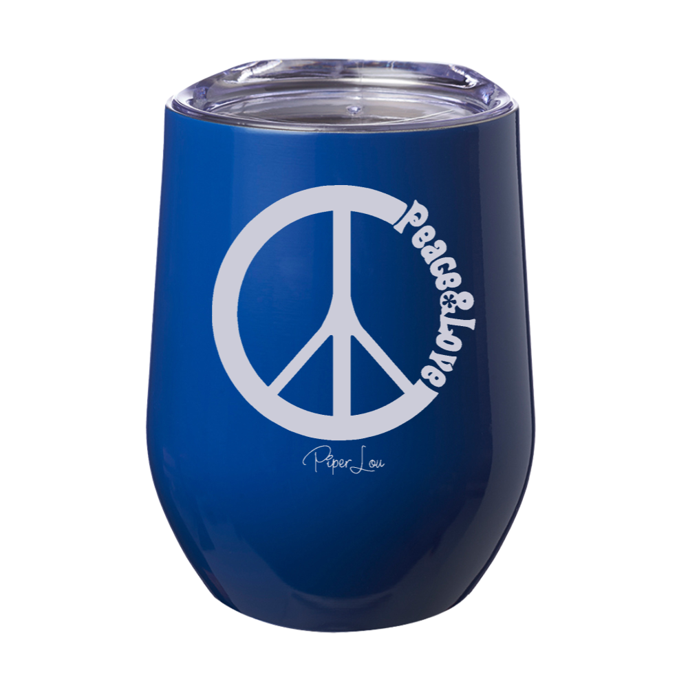 Peace And Love Laser Etched Tumbler