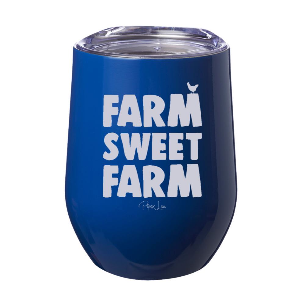 Farm Sweet Farm Chicken 12oz Stemless Wine Cup