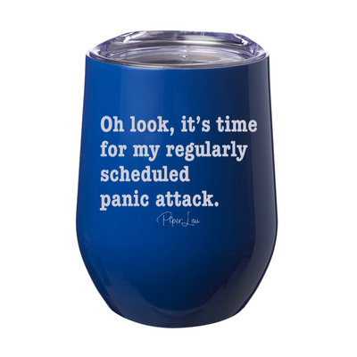 Regularly Scheduled Panic Attack 12oz Stemless Wine Cup