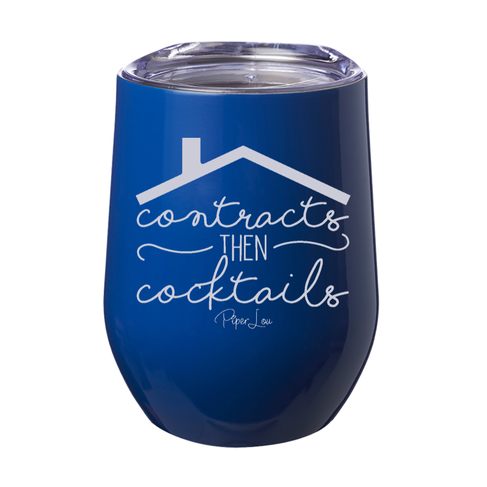 Contracts Then Cocktails 12oz Stemless Wine Cup