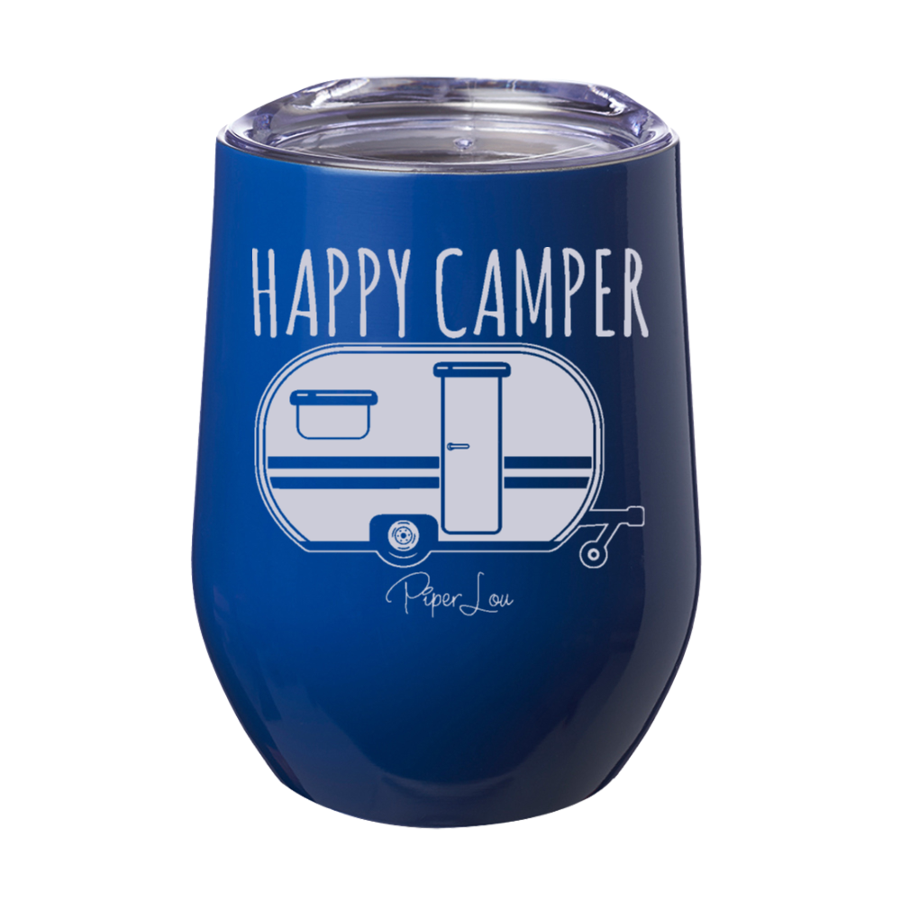 Happy Camper RV 12oz Stemless Wine Cup