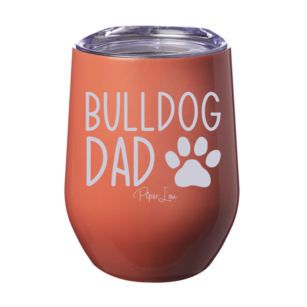 Bulldog Dad Laser Etched Tumbler