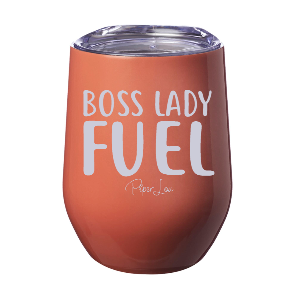 Boss Lady Fuel 12oz Stemless Wine Cup