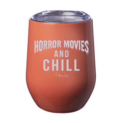 Horror Movies And Chill 12oz Stemless Wine Cup