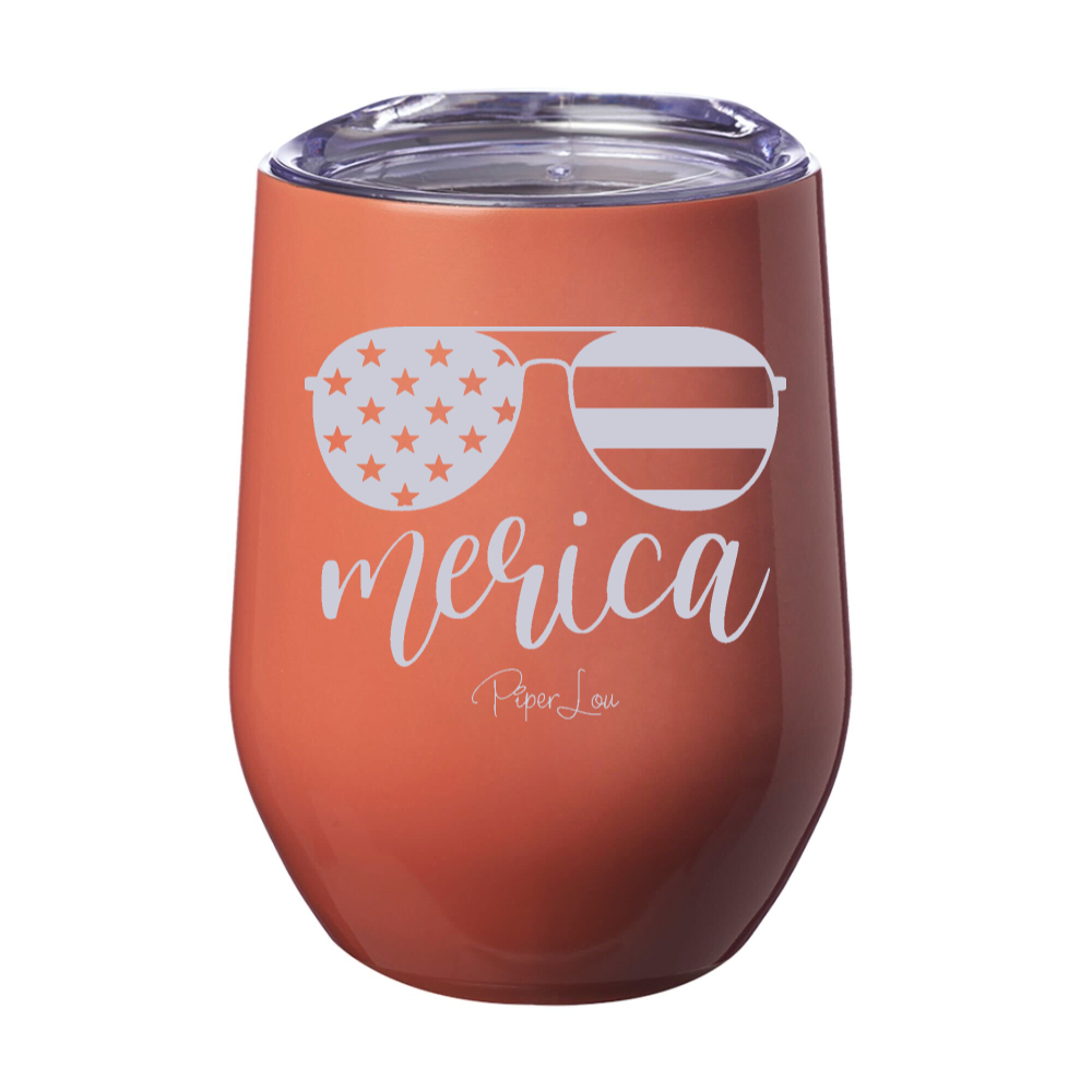 Merica 12oz Stemless Wine Cup