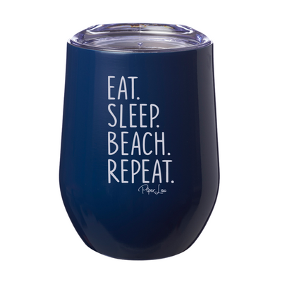 Eat Sleep Beach Repeat Laser Etched Tumbler