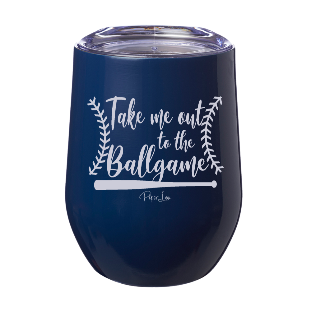 Take Me Out To The Ball Game 12oz Stemless Wine Cup